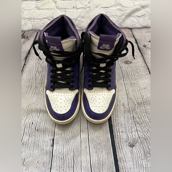 Nike Air Jordan 1 Retro High Purple Black Sneakers - Picture 2 of 9